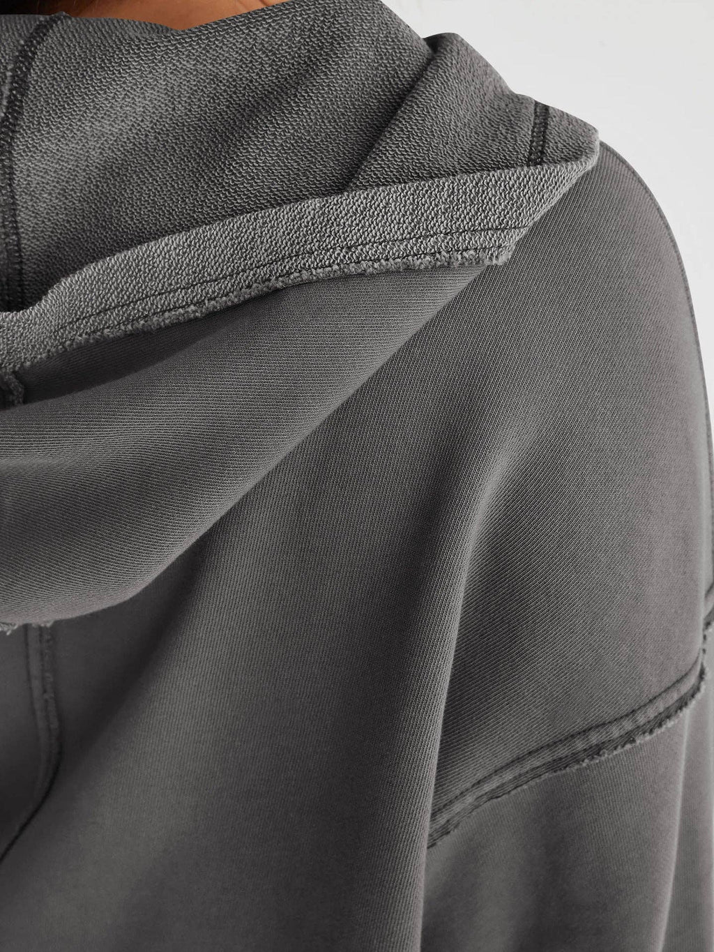 Oversized Hooded V Neck Sweatshirt Pullover Top