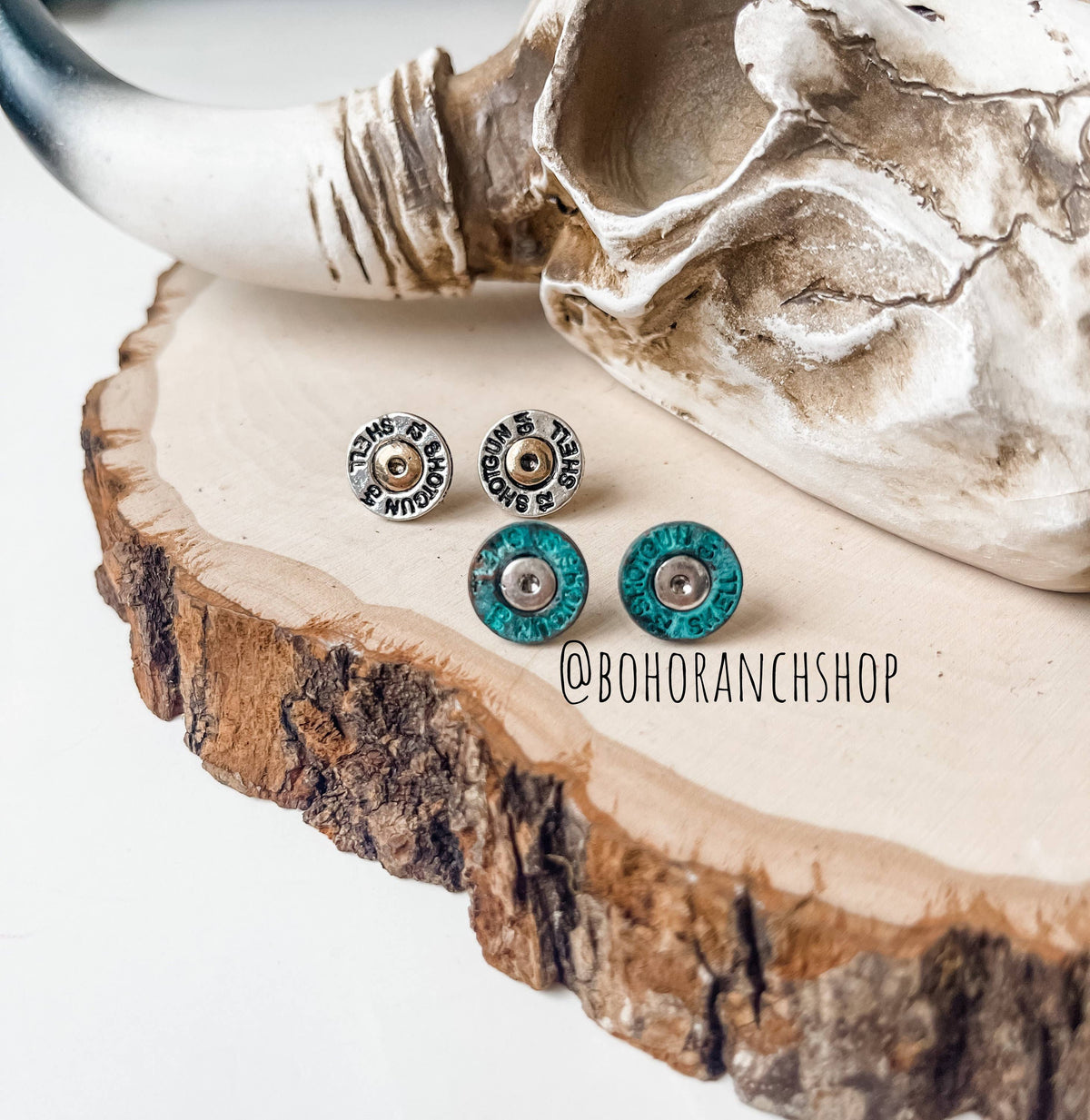 Western Sh&tg&n Shell Earrings: Copper