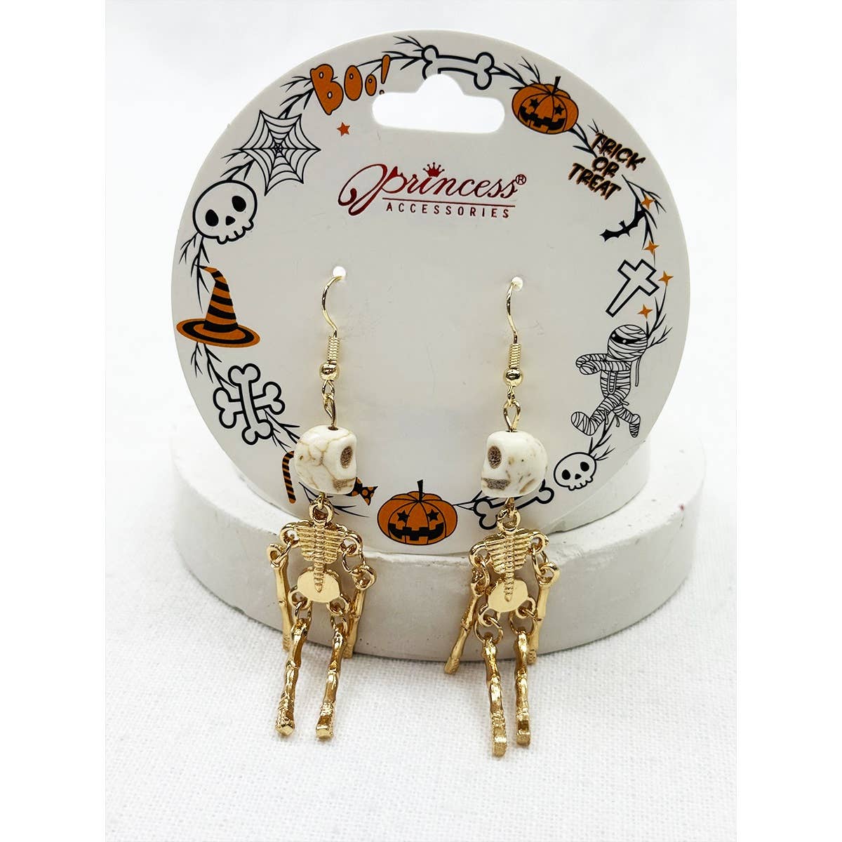 Halloween Skull Theme Skeleton Earring Set