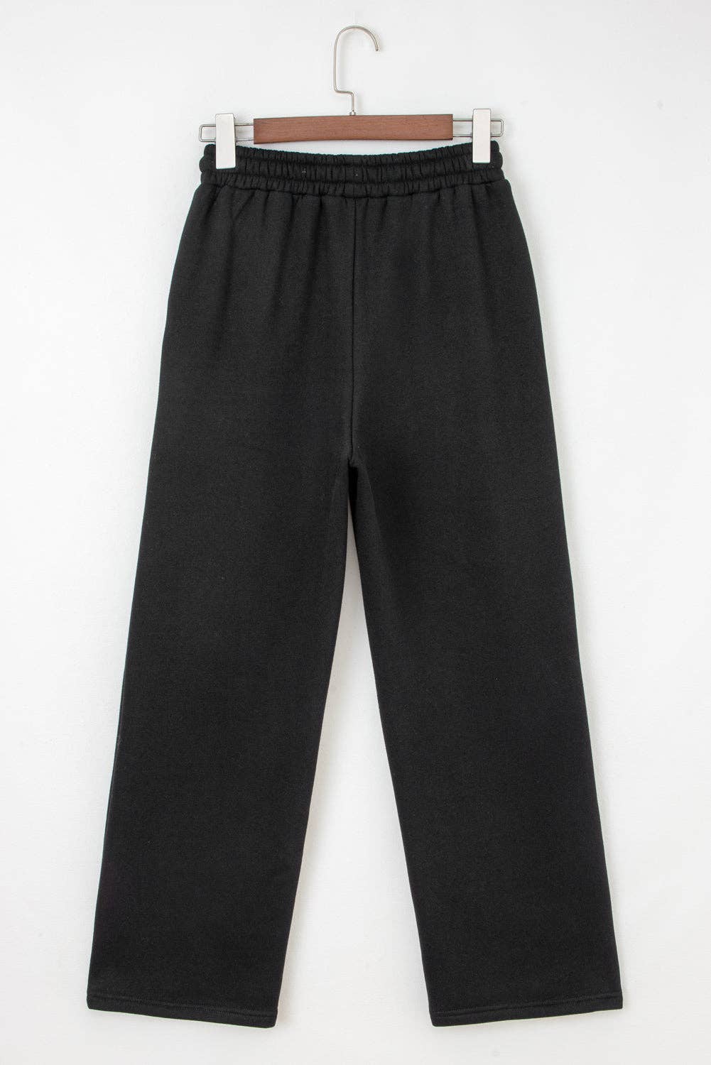 Leopard Drawstring Fleece Lined Elastic Waist Pants