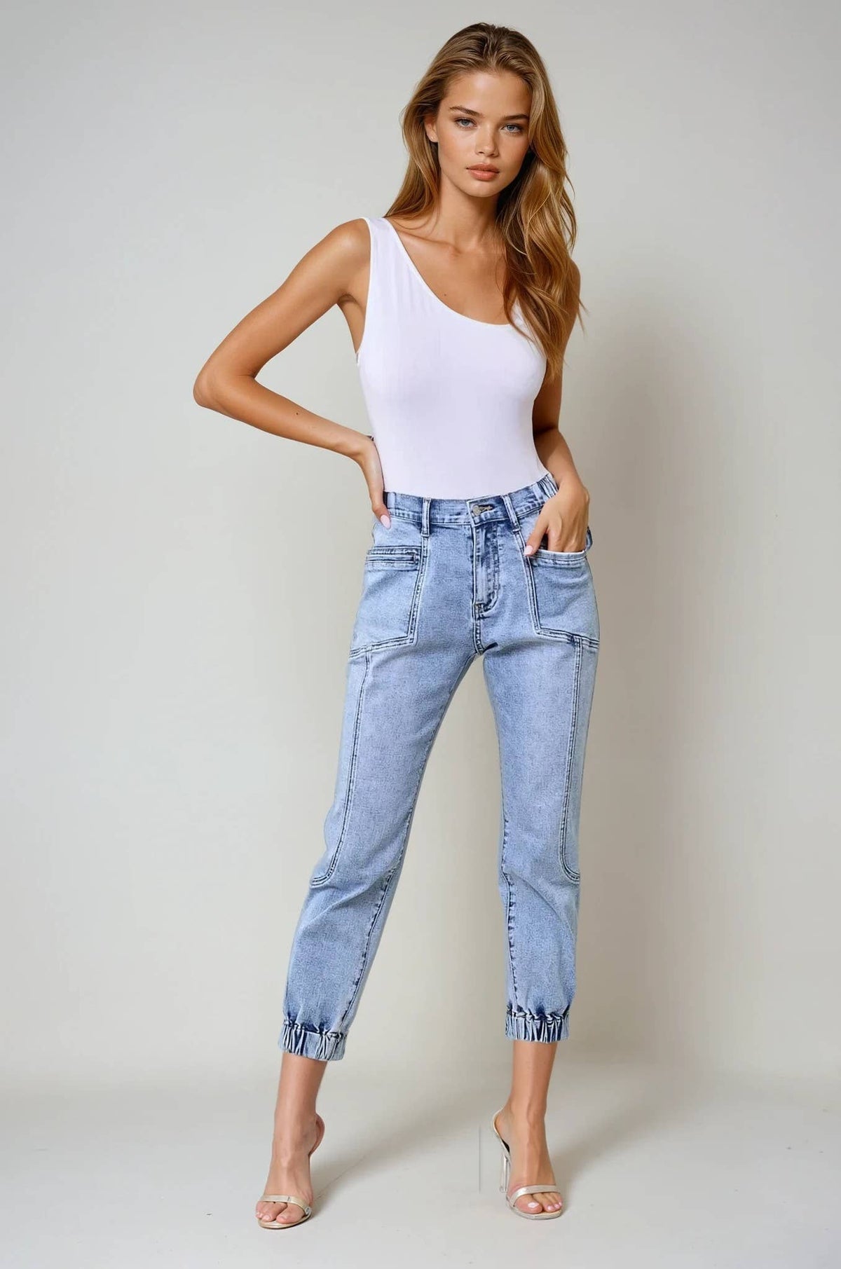 PREMIUM DENIM JOGGER PANTS 2462