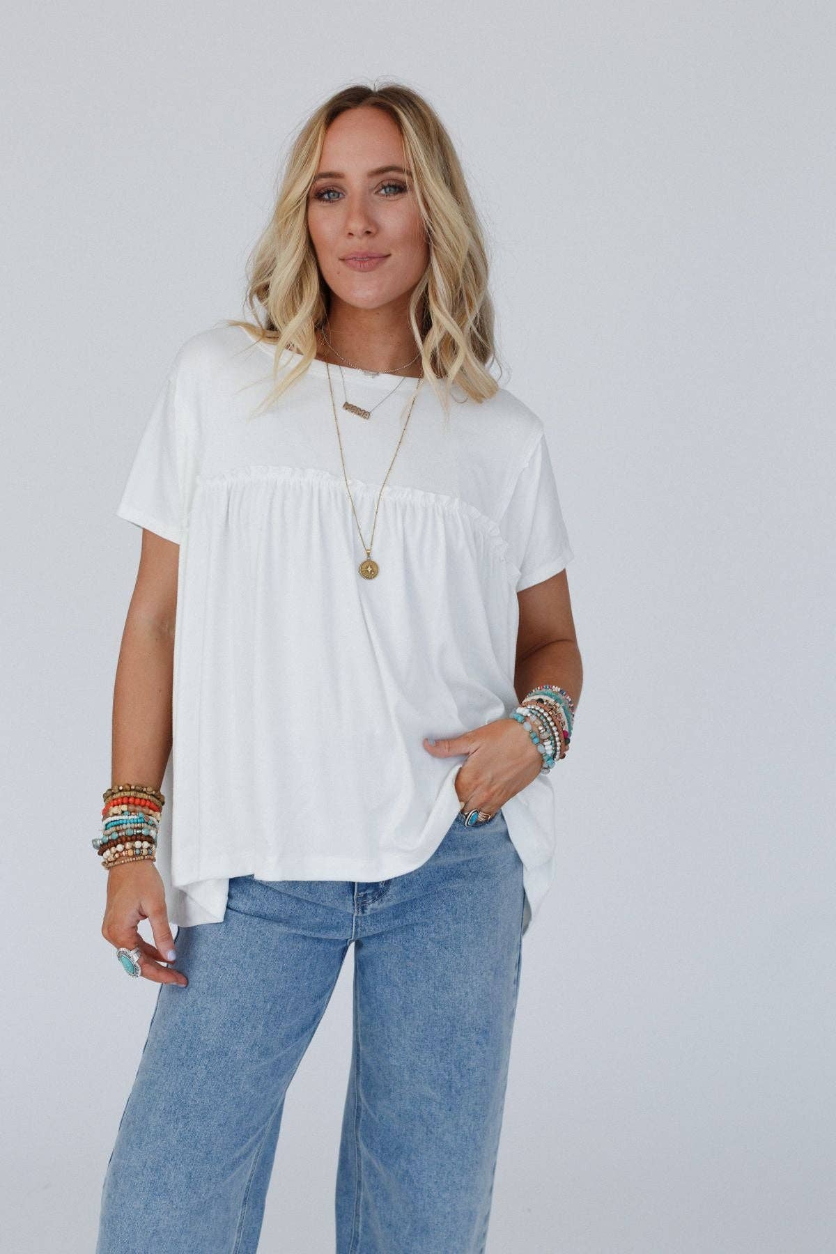 Sunday Morning Babydoll Top