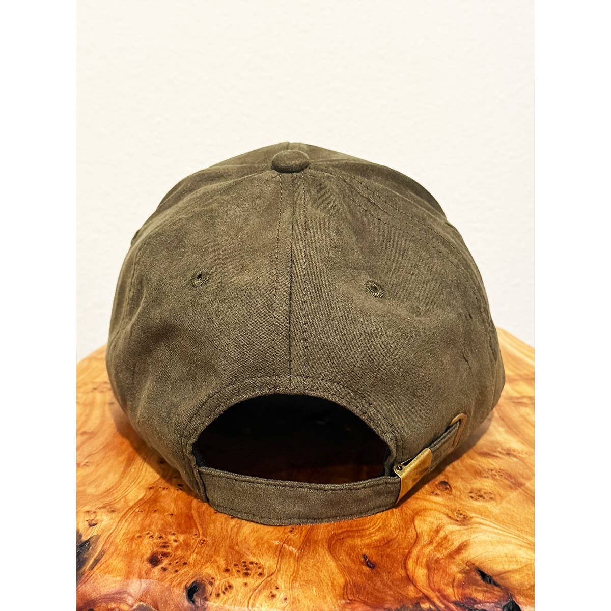 Blessed Embroidered Faux Suede Baseball Caps: CAMEL / ONE(6)