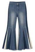 bell leg denim pants
