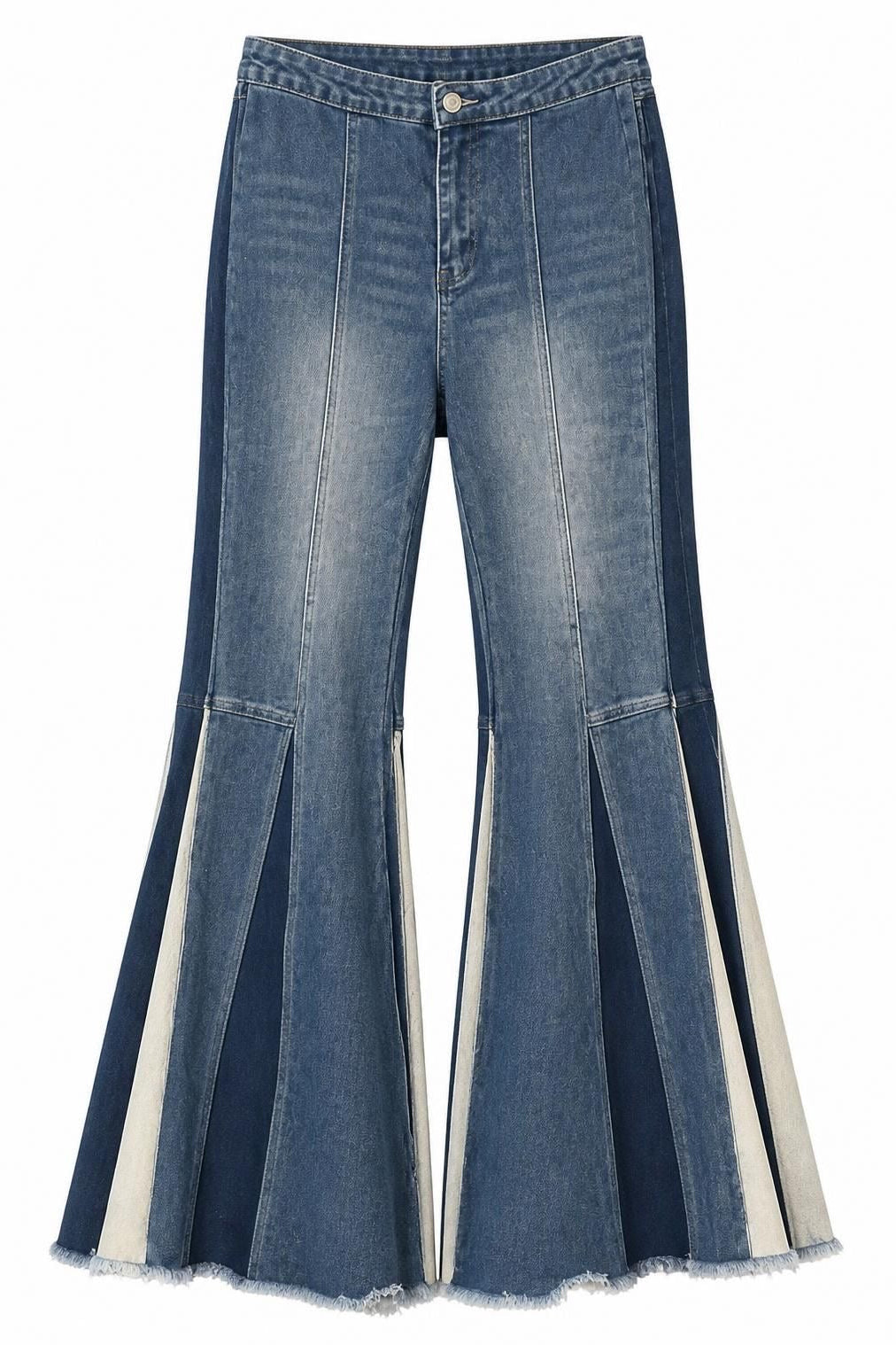 bell leg denim pants