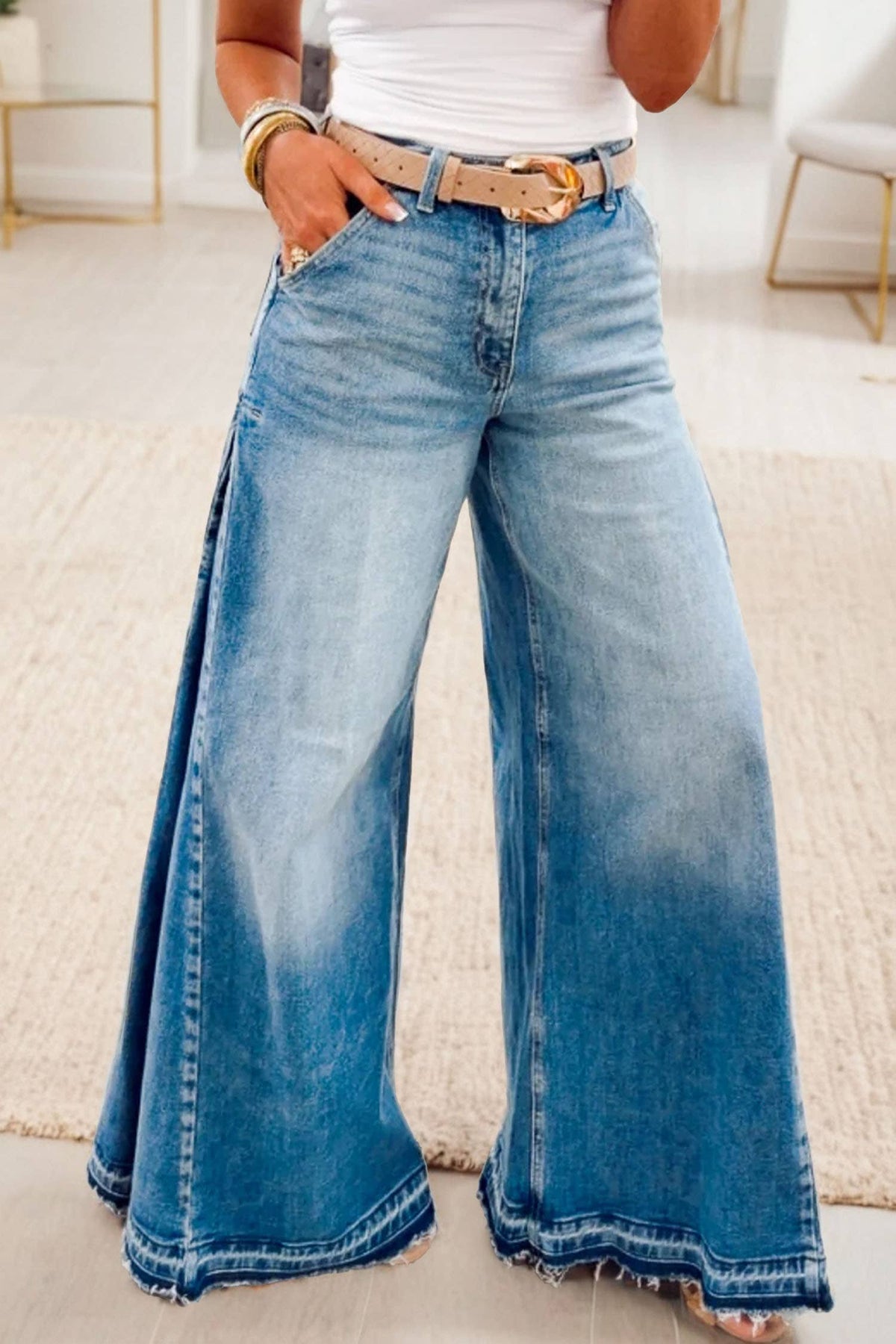 LDC Shift High Rise Wide Leg Jeans