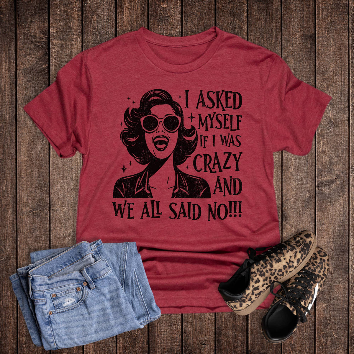 Funny I Asked Myself We All Said No Graphic Tee