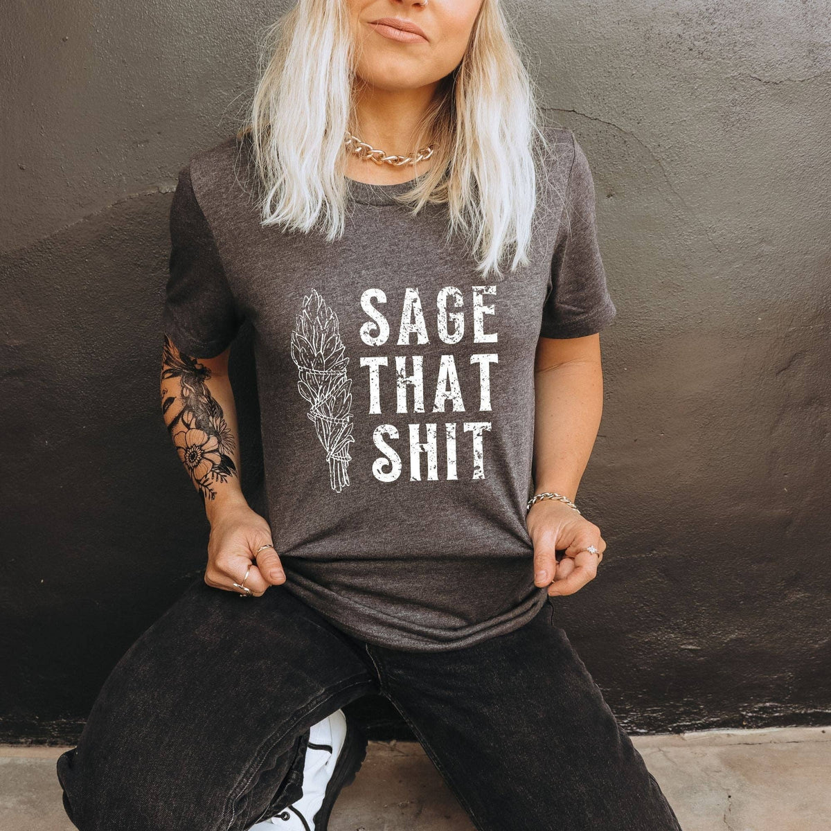 Sage That Sh*t Graphic Tee 175: Gildan Softstyle