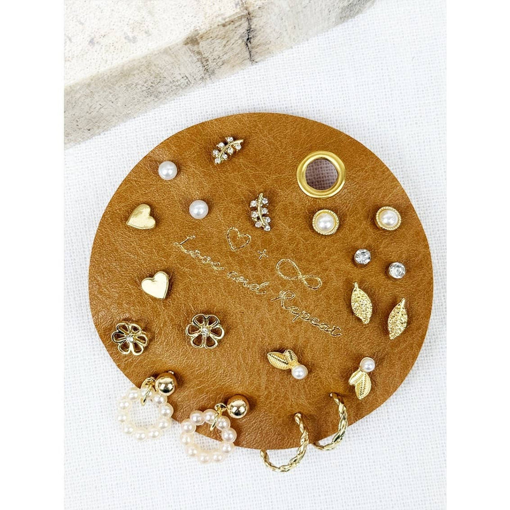 Everyday Charming Minimal Earrings: GOLD / ONE(6)