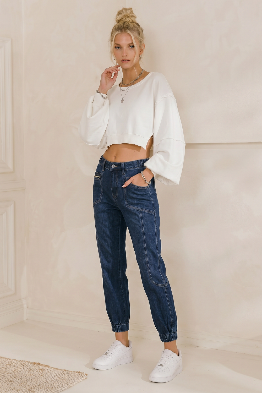PREMIUM DENIM JOGGER PANTS 2462