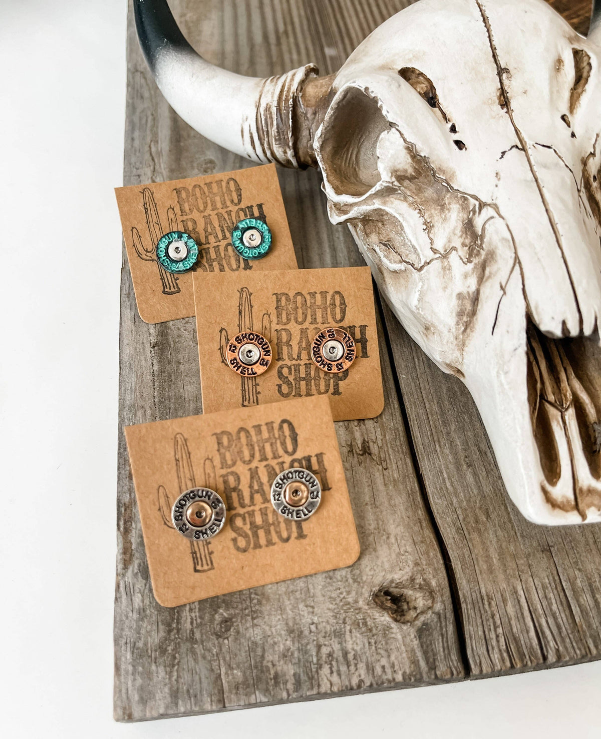 Western Sh&tg&n Shell Earrings: Copper